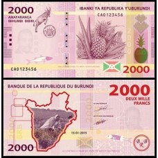 Burundi P-52a Fe 2.000 Francs 2015