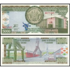 Burundi P-42c Fe 5.000 Francs 2005 Burundi P-42c Fe 5.000 Francs 2005