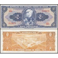 Brasil C-014 S/Fe 2 Cruzeiros 1944 Duque de Caxias