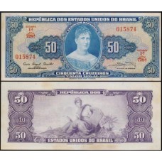 Brasil C-028 S/Fe 50 Cruzeiros 1961 Princesa Isabel