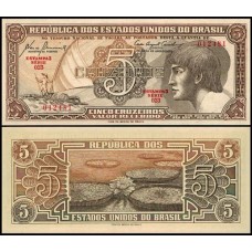 Brasil C-111 Série 023 Fe 5 Cruzeiros 1961 Índio