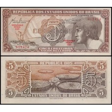 Brasil C-111 Série 020 Fe 5 Cruzeiros 1961  Índio