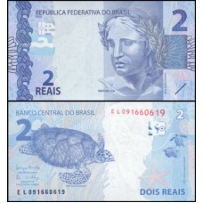 Brasil C-336 Fe 2 Reais 2013 EL Efígie da República