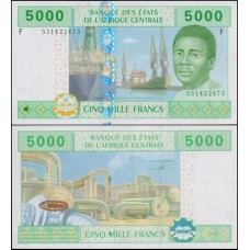 C A S Guiné Equatorial P-509Fc Fe 5.000 Francs 2010/16