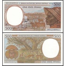 C A S Congo P-101Cg Fe 500 Francs 2000