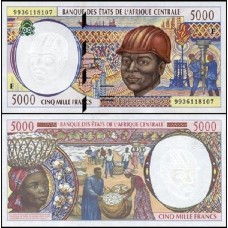 C A S República África Central P-304Fe Fe 5.000 Francs 1999