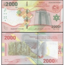 C A S Estados da África Central P-702 Fe 2.000 Francs 2020/2022