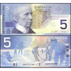 Canadá P-101a Fe 5 Dollars 2002 Sir Henri Laurier