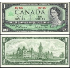 Canadá P-84a Fe 1 Dollar 1967 Comemorativa Rainha ♛