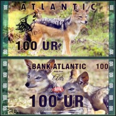 Bank Atlantic Canídeos 100 Ur 2016 Fe Fantasia