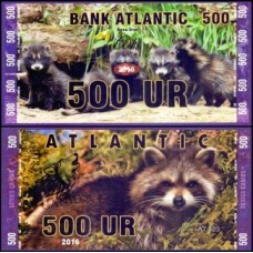 Bank Atlantic Canídeos 500 Ur 2016 Fe Fantasia