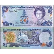 Cayman Islands Ilhas Caimã P-30a Fe 1 Dollar 2003 Comemorativa Rainha ♛
