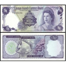 Cayman Islands Ilhas Caimã P-1a Fe 1 Dollar 1972 (A1) Rainha ♛