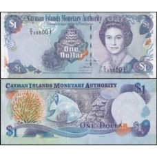 Cayman Islands Ilhas Caimã P-33b Fe 1 Dollar 2006 Rainha ♛