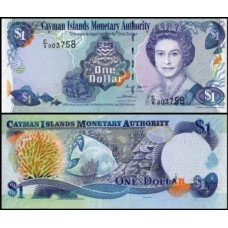Cayman Islands Ilhas Caimã P-33c Fe 1 Dollar 2006 Rainha ♛