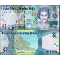 Cayman Islands Ilhas Caimã P-38a Fe 1 Dollar 2010 D/1 Rainha ♛