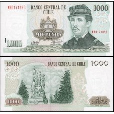 Chile P-154g.1 Fe 1.000 Pesos 2006 Ignacio Carrera