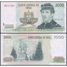 Chile P-154g.4 Fe 1.000 Pesos 2009 Ignacio Carrera