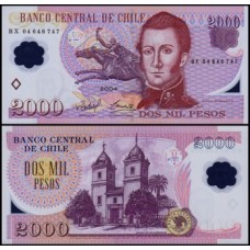Chile P-160a Fe 2.000 Pesos 2004 Polímero
