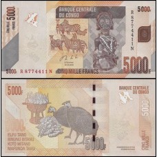 Congo Democratic Republic P-102c Fe 5.000 Francs 2020