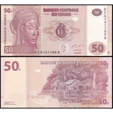 Congo Democratic Republic P-97b Fe 50 Francs 2013 G&D