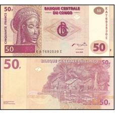 Congo Democratic Republic P-91Aa.2 Fe 50 Francs 2000 HdM