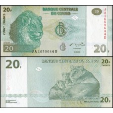 Congo Democratic Republic P-94a Fe 20 Francs 2003 HdM