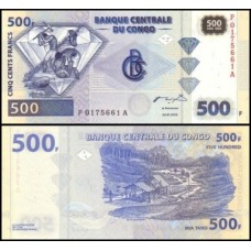 Congo Democratic Republic P-96Ba.2 Fe 500 Francs 2002 HdM
