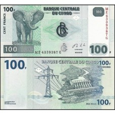 Congo Democratic Republic P-98Ab Fe 100 Francs 2013 G&D