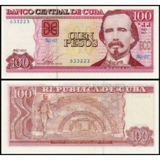 Cuba P-129e Fe 100 Pesos 2013 Carlos Manuel de Céspedes