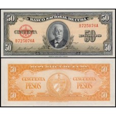 Cuba P-81b Fe 50 Pesos 1958