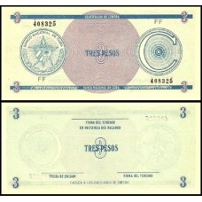 Cuba P-Fx12 Fe 3 Pesos 1985 Cuba P-Fx12 Fe 3 Pesos 1985