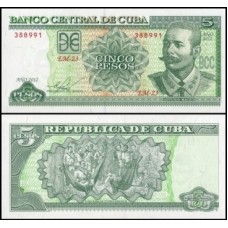 Cuba P-116m Fe 5 Pesos 2012 Antonio Maceo