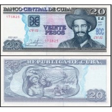 Cuba P-122m Fe 20 Pesos 2019 Camilo Cienfuegos