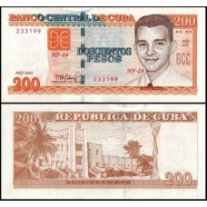 Cuba P-130f Fe 200 Pesos 2022 Frank País