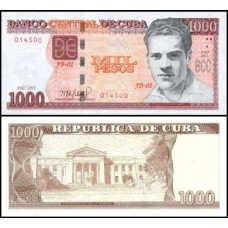 Cuba P-132b Fe 1.000 Pesos 2021