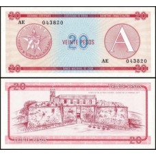 Cuba P-Fx5 Fe 20 Pesos 1985 Cuba P-Fx5 Fe 20 Pesos 1985