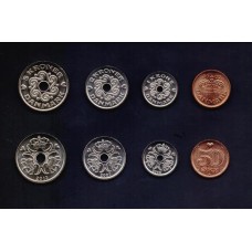 Denmark Dinamarca Set C/4 Moedas 2007-2013 Fc (343)
