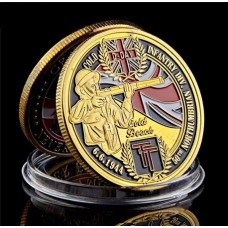 2a. Guerra Mundial II WW Dia D Infantaria Banhada a Ouro (556)