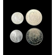 Djibouti Djibuti 1+5 Francs 1977 1986 Fc 2 Moedas (237)