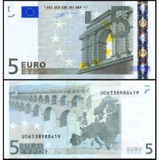 European Union P-1u Fe 5 Euros 2002 França 