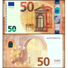 European Union P-23w Fe 50 Euros 2017 Híbrida Dinamarca