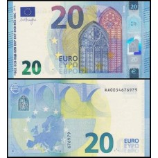 European Union P-22r Fe 20 Euros 2015 Híbrida Luxemburgo 