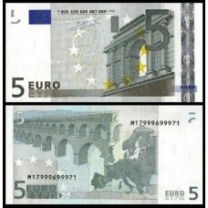 European Union P-8m Fe 5 Euros 2002 Portugal 