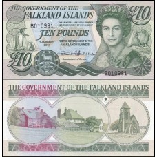 Falkland Islands Ilhas Malvinas P-18 Fe 10 Pounds 2011 Rainha ♛