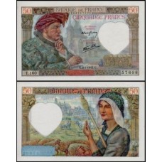 France França P-93a S/Fe 50 Francs 1942