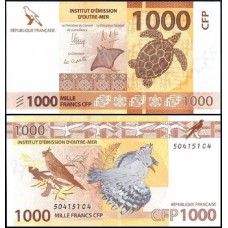 French Pacific Territories Polinésia P-6a Fe 1.000 Francs ND (2014)