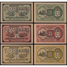 Germany Alemanha Lieberose K-1249a S/Fe 10/25/50 Pf 1919
