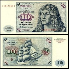 Germany Federal Republic Alemanha Ocidental P-19a S/Fe 10 Deutsche Mark 1960