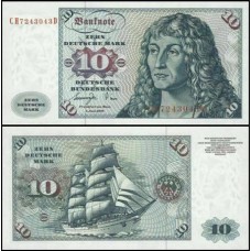 Germany Federal Republic Alemanha Ocidental P-31b S/Fe 10 Deutsche Mark 1977